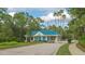 Charming community gatehouse with a light-blue tile roof and nicely landscaped surroundings at 7319 Westminster Ct, University Park, FL 34201