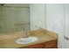 Bathroom featuring a sink and shower at 8325 38Th Street E Cir # 101, Sarasota, FL 34243