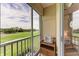 Enclosed lanai with tile flooring, golf course view, storage at 9630 Club South Cir # 6204, Sarasota, FL 34238