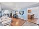 Comfortable living room with hardwood flooring, stylish furnishings, and a cozy atmosphere at 10315 Cortez W Rd # 24H, Bradenton, FL 34210