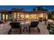 The backyard shows a private pool, patio, lounge chairs, and landscaping to create a comfortable oasis at 12224 Garden Lake Cir, Odessa, FL 33556