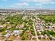 Panoramic aerial view of the property's neighborhood with views of the ocean at 13241 Miami St, Hudson, FL 34667