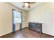 Comfortable bedroom with ceiling fan, laminate floors and natural light at 135 Sweet Tree St, Bradenton, FL 34212