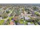 Expansive aerial view of the neighborhood, showing tree-lined streets and well-maintained homes at 1440 S Keene Rd, Clearwater, FL 33756