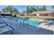 The community pool has chairs and is accessible by ladder at 1533 42Nd Avenue E Dr # 48, Ellenton, FL 34222