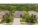 An aerial shot showcasing a well-maintained home, lush landscaping, and a serene neighborhood at 2819 130Th E Ave, Parrish, FL 34219