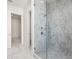 White marble tiled shower room at 33 S Palm # 1103, Sarasota, FL 34236