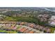 Aerial view of the home and its location within a well-maintained, coastal community at 3921 Waypoint Ave, Osprey, FL 34229