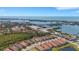 Overhead shot of the property highlighting its desirable location near the bay at 3921 Waypoint Ave, Osprey, FL 34229