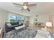 Open-concept living area with light wood flooring and a view at 4040 Ironwood Cir # 401F, Bradenton, FL 34209