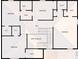 Upstairs floor plan view showcasing bedrooms, bathrooms, closets, and hall layout at 4712 Margutta Ct, Sarasota, FL 34240