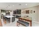 Modern kitchen boasts a large island, sleek cabinetry, and stainless steel appliances perfect for any home chef at 736 Rosemary Cir, Bradenton, FL 34212