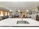 Bright, open kitchen with large island connects seamlessly to the living area for easy entertaining and Gathering time at 736 Rosemary Cir, Bradenton, FL 34212