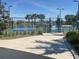 Outdoor pickleball courts featuring new turf, lighting, and new equipment for residents at 7508 Mikasa Dr, Punta Gorda, FL 33950