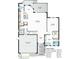 Layout of the 1st floor featuring a spacious kitchen, gathering room, and two-car garage at 105 Island Cir, Sarasota, FL 34242