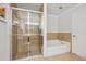 Bathroom with shower and tub at 1064 N Tamiami Trl # 1133, Sarasota, FL 34236