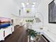 Spacious living room with modern furniture, hardwood floors and high ceilings at 1493 Gulf Of Mexico Dr #312, Longboat Key, FL at 1493 Landings Lake Dr # 32, Sarasota, FL 34231