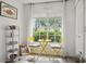 Cozy breakfast nook features a bright window and cheerful yellow table set at 18106 Canal Pointe St, Tampa, FL 33647