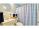 Clean bathroom with a shower and tub, offering a functional and well-maintained space at 4015 52Nd Street W Ct, Bradenton, FL 34209