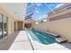 Stunning screened-in pool with sparkling water and tiled accents, perfect for swimming and lounging in a private setting at 7270 Alicante Dr # 3, Sarasota, FL 34238