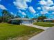 Charming single-story home with a well-manicured lawn and a spacious driveway at 8152 Seashell St, Englewood, FL 34224