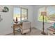Cozy home office with natural light, a classic desk, and view of the outdoors at 8152 Seashell St, Englewood, FL 34224