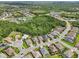 An aerial view of a neighborhood with beautiful green space including a community pool at 12210 Goldenrod Ave, Bradenton, FL 34212