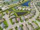 An aerial shot of this friendly community and well-maintained landscaping around tranquil ponds at 12210 Goldenrod Ave, Bradenton, FL 34212