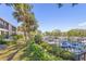 Picture perfect waterfront views of the harbor and tropical foliage from property at 1621 Boathouse Cir # 125, Sarasota, FL 34231