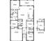 Detailed floor plan showcasing the layout of the home, including bedrooms and living areas at 17917 Tavernside Trl, Lakewood Ranch, FL 34211