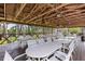 Outdoor pavilion with picnic tables for dining with friends and Gathering at 182 Crown Point Dr, Nokomis, FL 34275