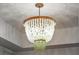 Close up of beaded chandelier at 301 Quay Commons # 1610, Sarasota, FL 34236