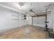 This garage has shelving, a door, and a bicycle at 309 Glen Oak Rd, Venice, FL 34293
