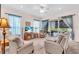 Comfortable living room with plush seating and sliding glass doors to the patio at 3514 92Nd E Ave, Parrish, FL 34219