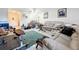 Spacious living room with tile floors, ceiling fan, and plenty of natural light at 3606 Beneva Rd # 506, Sarasota, FL 34232
