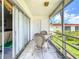 Patio with a view of the manicured lawn at 3606 Beneva Rd # 506, Sarasota, FL 34232