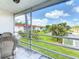 Balcony overlooking the well maintained and landscaped grounds at 3606 Beneva Rd # 506, Sarasota, FL 34232
