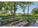 Community observation deck overlooking a meticulously maintained golf course at 4489 Longmeadow # 74, Sarasota, FL 34235