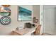 Functional desk area with white cabinetry, perfect for a home office or study space at 7142 Bright Creek Dr # 35, Sarasota, FL 34231
