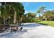 The community picnic area offers tables, umbrellas, and shade at 7142 Bright Creek Dr # 35, Sarasota, FL 34231