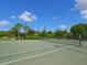 Well-maintained tennis courts surrounded by lush greenery, perfect for an active lifestyle at 7229 Lake Forest Gln, Lakewood Ranch, FL 34202