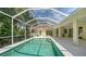 Lovely backyard with a screened-in pool, covered patio, lush landscaping and a nice view at 9238 13Th Avenue Nw Cir, Bradenton, FL 34209