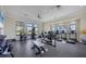 Well-equipped gym featuring a variety of workout machines and free weights for a complete fitness experience at 17902 Cherished Loop, Lakewood Ranch, FL 34211