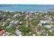 Overhead view of charming coastal community with tree-lined streets near the bay at 2315 Mcclellan Pkwy, Sarasota, FL 34239