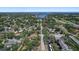 High-angle aerial shot of the home with scenic views of nearby golf course and waterfront property at 322 35Th Ne Ave, St Petersburg, FL 33704