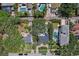 Aerial shot of a home with a pool and a well-manicured yard, close to neighborhood amenities at 322 35Th Ne Ave, St Petersburg, FL 33704