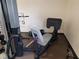 The exercise room features weight training machine with leg press at 3221 Sweet Bay Ter, Sarasota, FL 34237