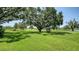 Expansive backyard featuring a lush green lawn and mature trees, creating a serene outdoor space at 3847 Little Country Rd, Parrish, FL 34219