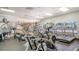 Bright and spacious fitness center is equipped with modern cardio equipment and large windows at 3847 Little Country Rd, Parrish, FL 34219