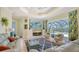 Comfortable living room with tile floors, stylish furniture, and an open view of the pool area at 3847 Little Country Rd, Parrish, FL 34219